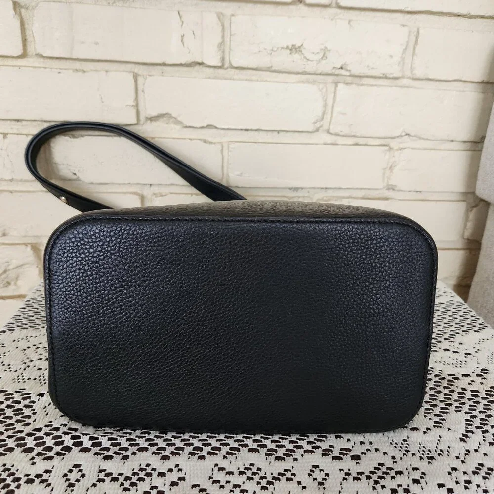 Like New Kate Spade NY Marti Black Bucket Leather Shoulder Bag - Picture 8 of 13